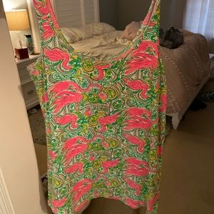 Lilly Pulitzer flamingo tank